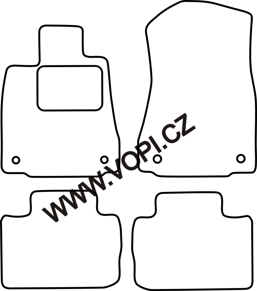 Autokoberce Lexus IS 250 2013 - Carfit (2706)